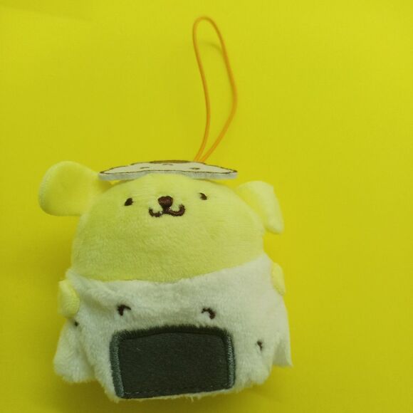 Sanrio pompompurin orinigi mini plush keychain - Picture 2 of 8